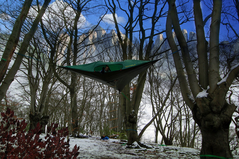 Fantastisk telt-konsept, bringer villmarkslivet opp i høyden&nbsp;!