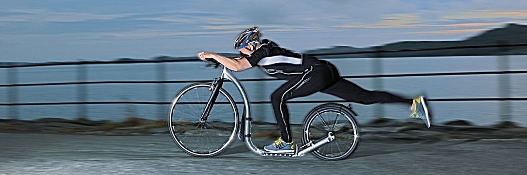 Lær riktig teknikk på sparkesykkel.