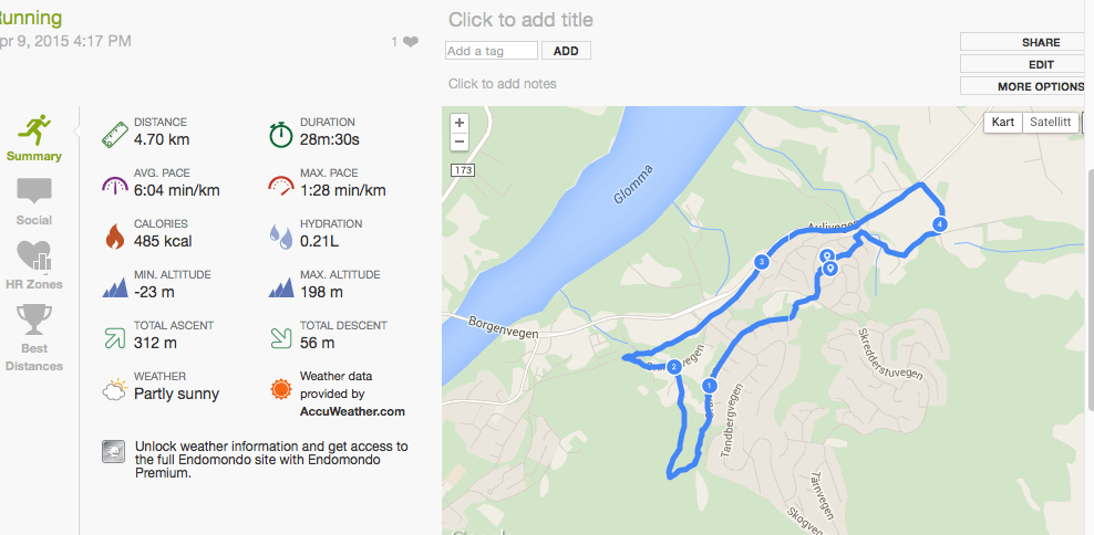 Trening Kickbike 4,7 Km